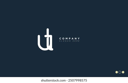 UT Alphabet letters Initials Monogram logo TU, U and T