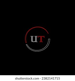 UT creative modern letters logo design template