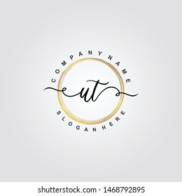 UT Initial beauty floral logo template