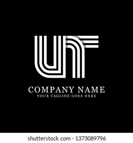 UT initial logo design, monogram vector, modern and clean illustration