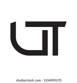 UT letter logo template vector icon design