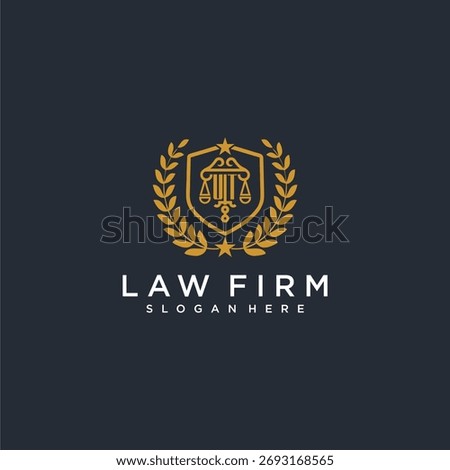 UT letter monogram logo for lawfirm with pillar and leaf image design
