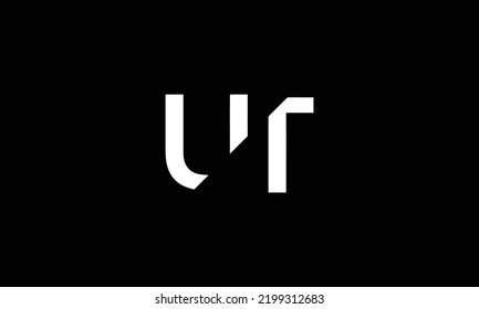 UT logo letter design on luxury background. TU logo monogram initials letter concept. UT icon logo design. TU elegant and Professional letter icon design on black background. U T TU UT