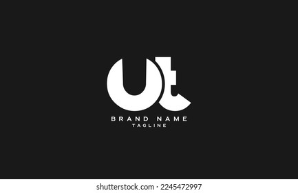 UT, TU, Abstract initial monogram letter alphabet logo design