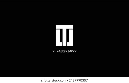 UT TU Abstract initial monogram letter alphabet logo design