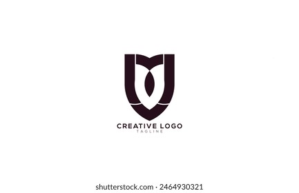 UT TU Abstract initial monogram letter alphabet logo design