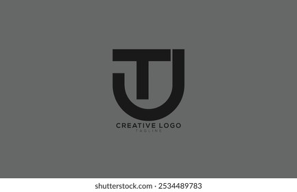 UT TU JT TJ Abstrakte Initiale Monogramm Buchstaben Alphabet Logo Design