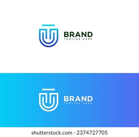 UT, TU letter branding logo