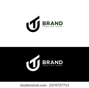 UT, TU letter branding logo