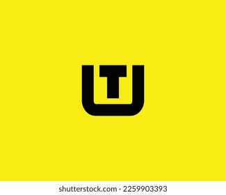 UT TU Logo design vector template