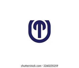 UT TU Logo design vector template