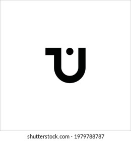 UT TU Logo.TU UT Letter Design Vector design template.
