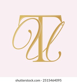 UT, TU, Logo UT, Buchstabe UT, Monogramm UT, Vektor, Logo, Hochzeit Monogramm Initialen, Hochzeit Logo, Hochzeit Monogramm, Logo Design