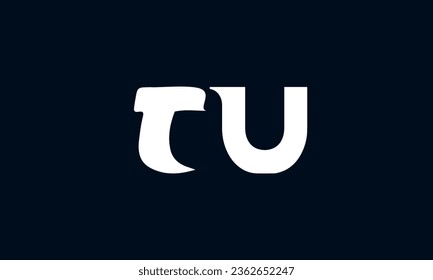 UT, TU, T, U Abstract Initial Letters Logo