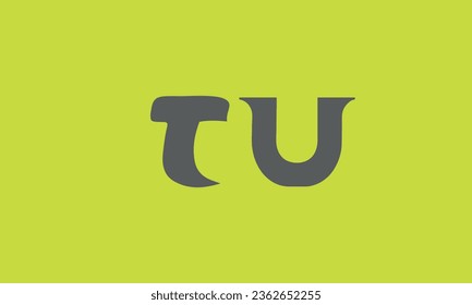 UT, TU, T, U Abstract Initial Letters Logo