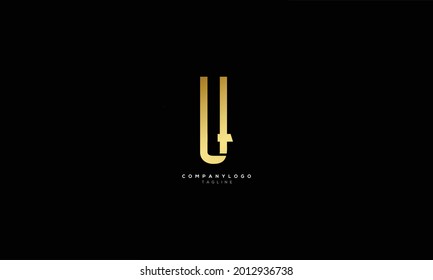 UT TU U AND T Abstract initial monogram letter alphabet logo design