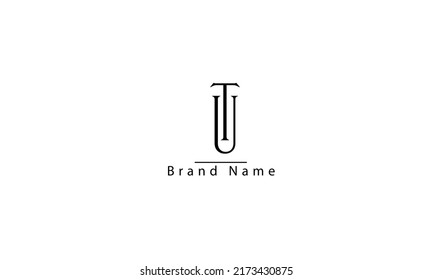 UT TU U T abstract vector logo monogram template