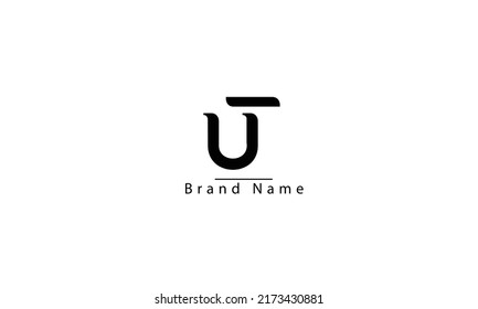 UT TU U T abstract vector logo monogram template