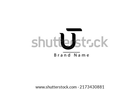 UT TU U T abstract vector logo monogram template