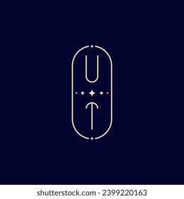 UT wedding lie monogram with high quality professional design that will print well across any print media