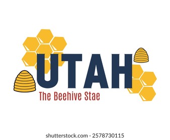 Utah Beehive State Design Perfect for Print, Apparel, etc