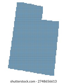 Utah Blue Dotted Map for Silicon Slopes and The Point Innovation District