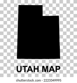 Utah map shape, united states of america. Flat concept icon symbol vector illustration .