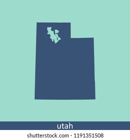  utah map vector