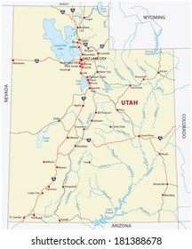 Utah Road Map