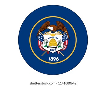 Utah Round Flag