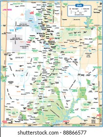 Utah State Map