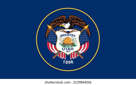 Utah US State Vector Illustration