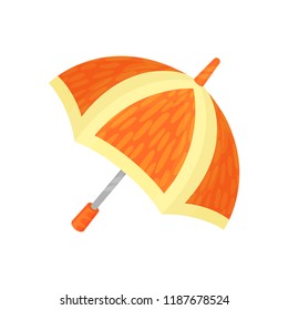  ute orange umbrella vector Illustration on a white background