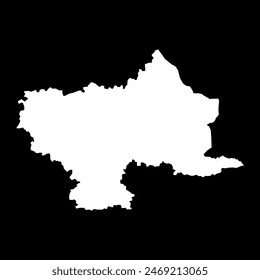 Utena county map, administrative division of Lithuania. Vector illustration.