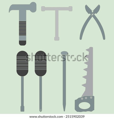 Utencil tools set vector design 