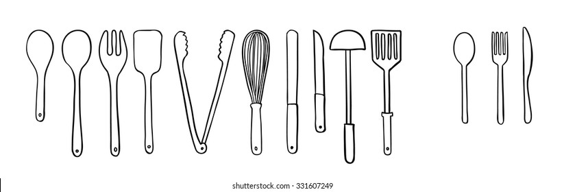 Utensil Doodle, Drawing