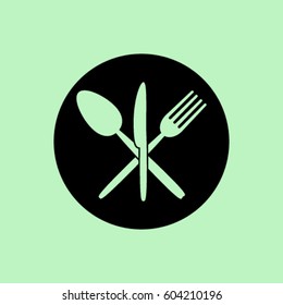 Utensil icon, dining vector illustration