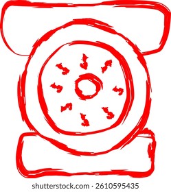 utensil icon in Doodle style 