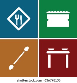 Utensil icons set.  