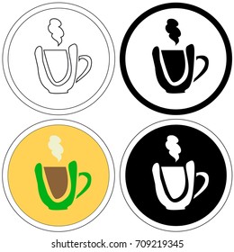 Utensil logo, emblem. Food elements set. Cafe, menu sign.