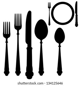 Utensil placement vector