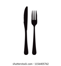 Utensil set, fork and knife