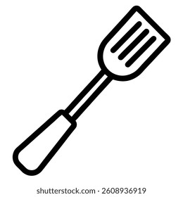 Utensil Spoon Minimalist Vector Icon.
