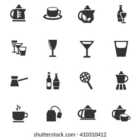 utensils for beverages web icons for user interface design