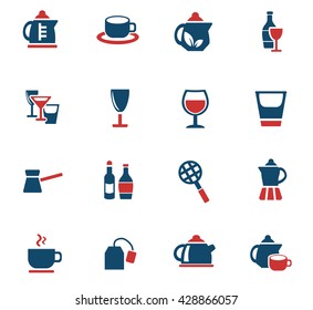 utensils for beverages web icons for user interface design