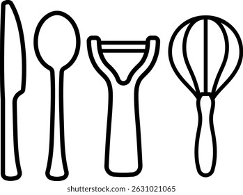 utensils cook cooking kitchen spoon knife whisk restaurant 9953