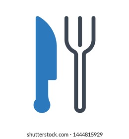 utensils glyph color vector icon