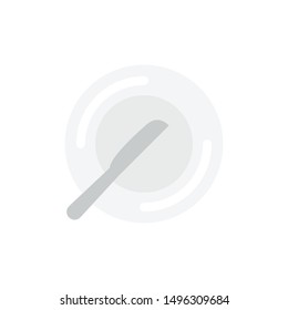 utensils glyph flat vector icon