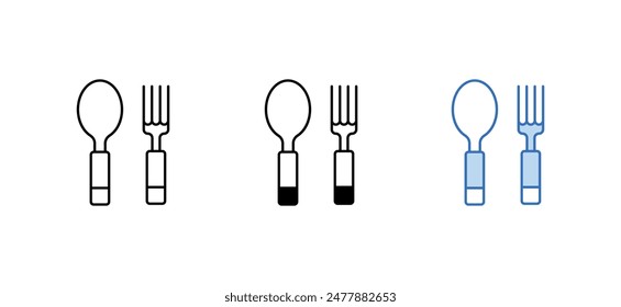 Utensils icon design with white background stock illustration