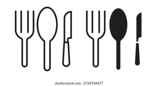 Icono de utensilios. cartel plano lleno para el concepto móvil y el Diseño web